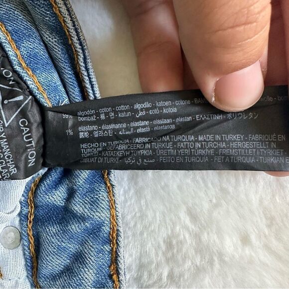 Zara Light Wash High Rise Flare Jeans Women's Size 4 - Picture 6 of 15